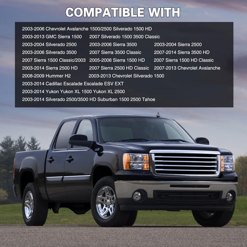 GOOACC محرك باب خلط HVAC 604-112 لشيvrolet Avalanche Silverado 1500 HD 2500 Suburban Tahoe، GMC Sierra Yukon، Cadillac Escalade، H2 - Image 4